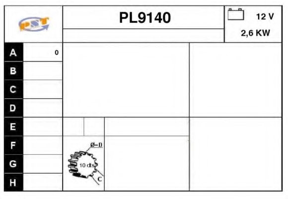 SNRA PL9140 Starter